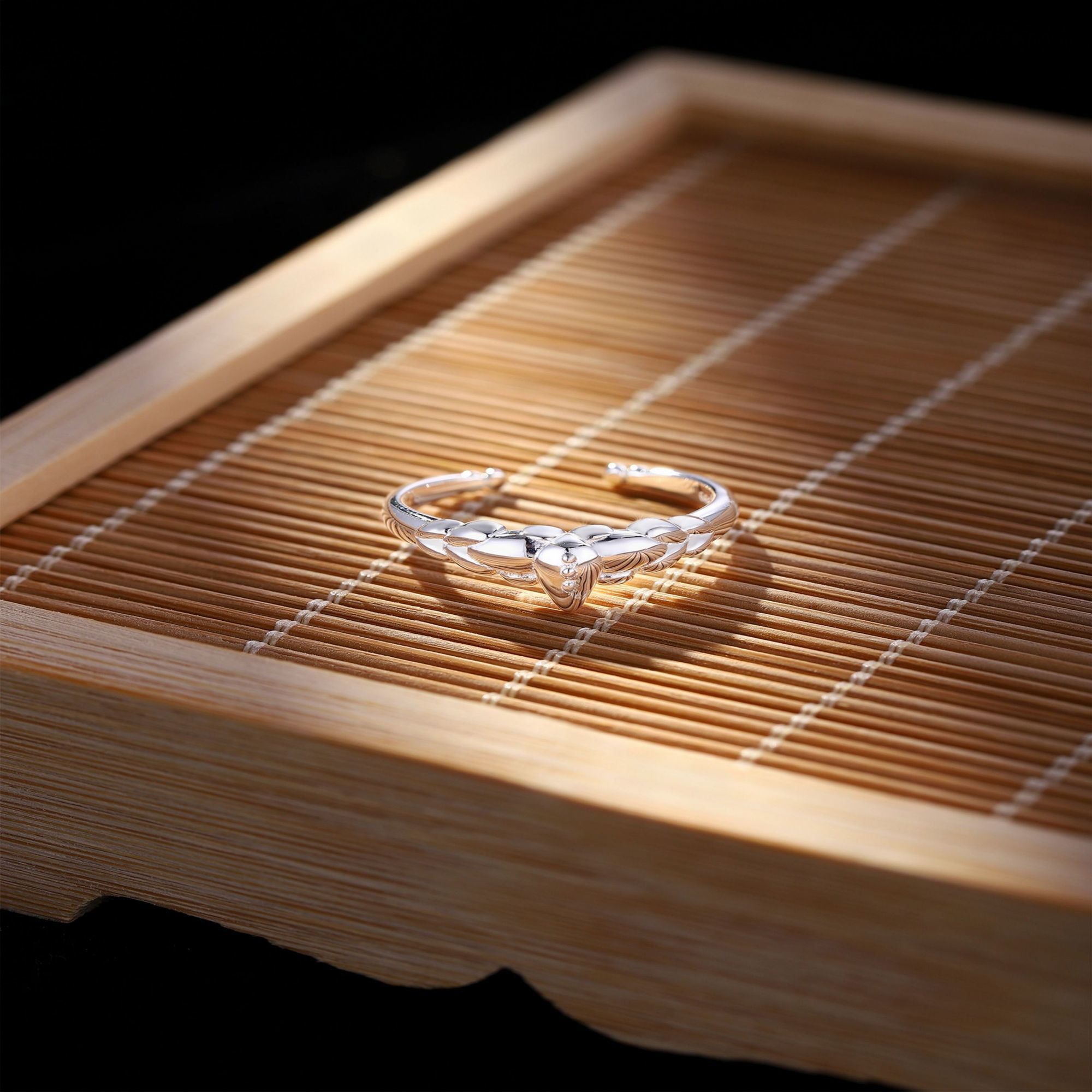 mirror lotus ring